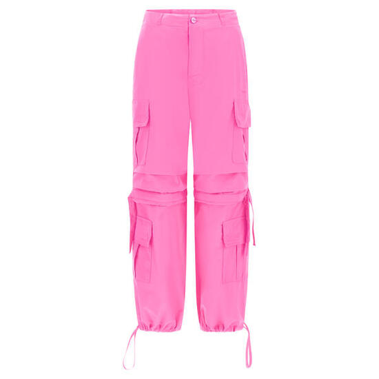 Pantaloni cargo con doppie tasche e coulisse intermedia