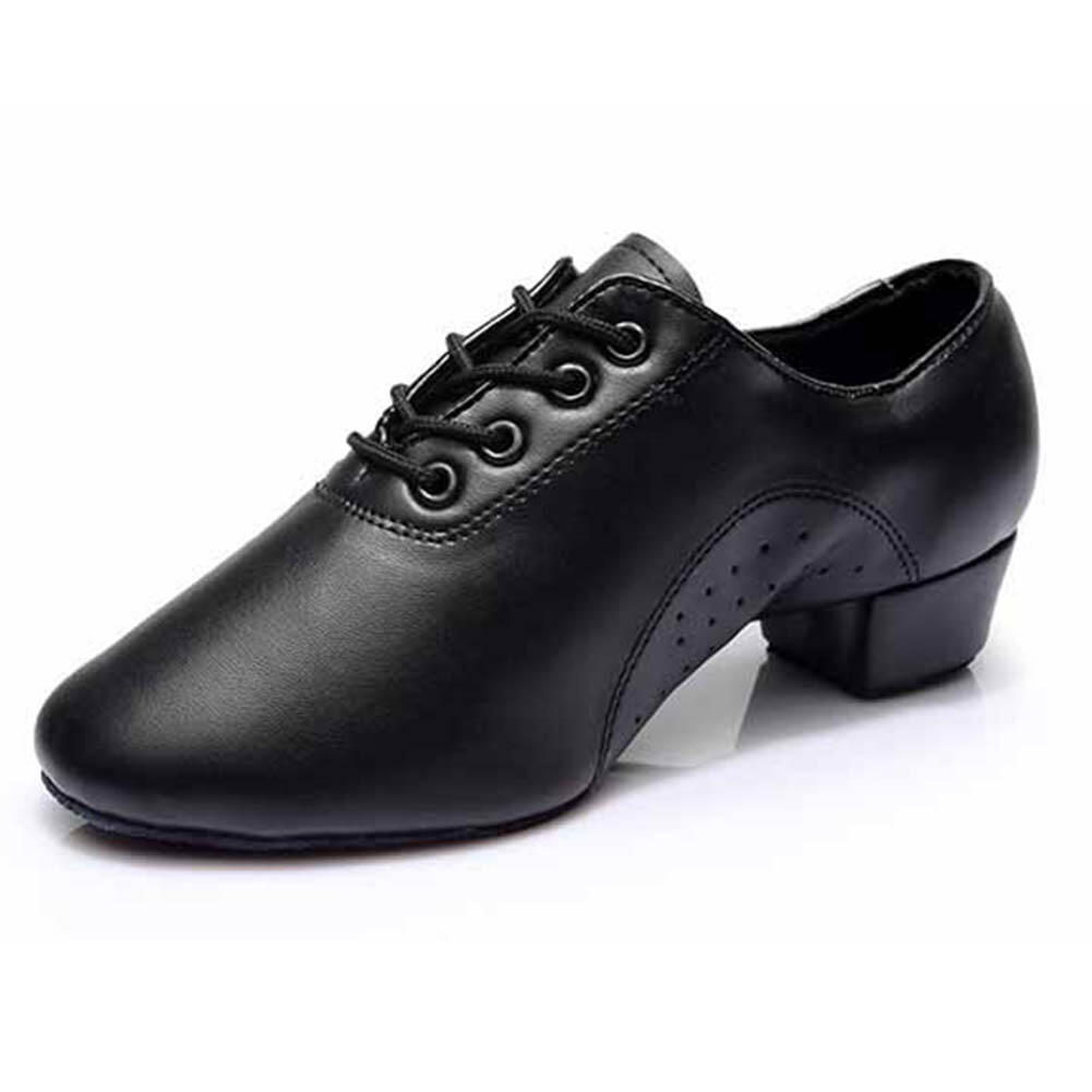 BURTAN Cadiz Zwart leren moderne dansschoenen