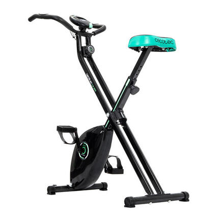 Cecotec Vélo Statique Pliable Magnétique X-Bike Pro. Pulsomètre, Écran LCD, Rési