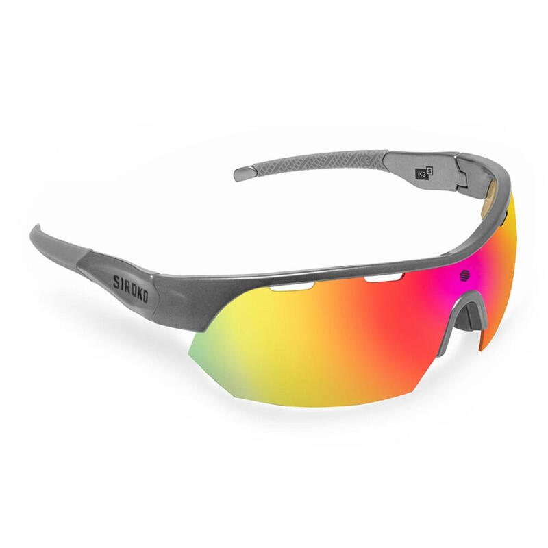 Lunettes vélo Cyclisme Homme et Femme K3s Barcelona Gris Argenté