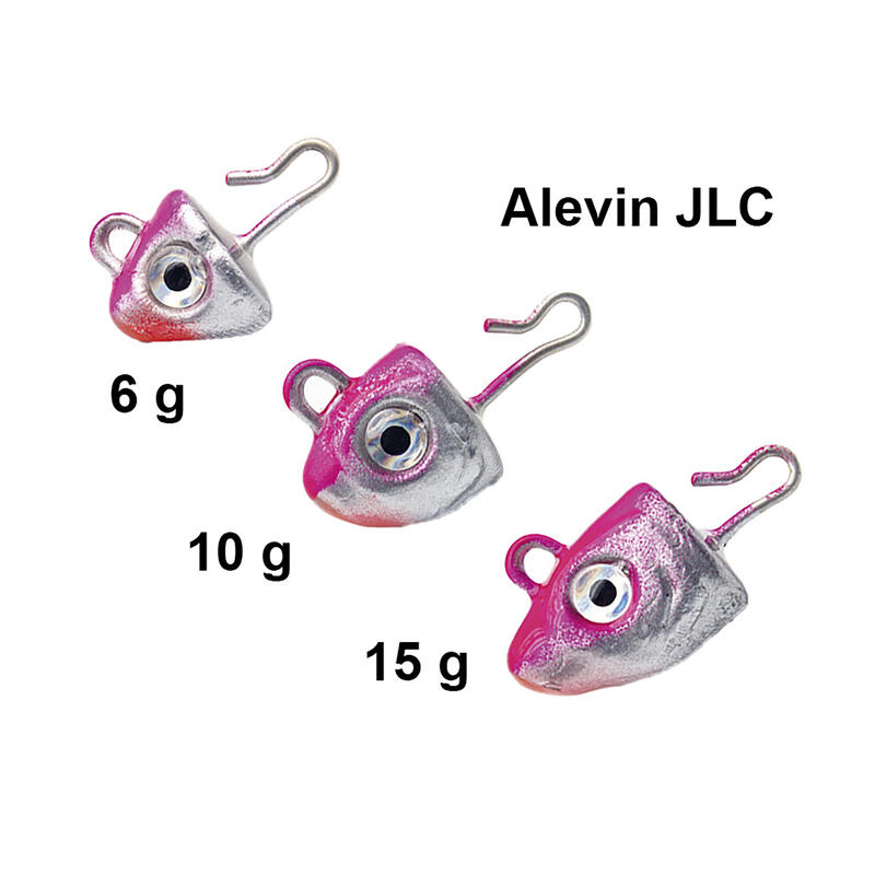 Cabeza alevin vinilo jigging spìnning JLC 6 g azul/plata