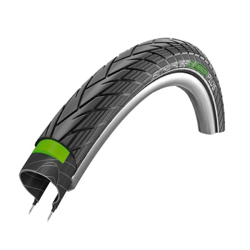 Pneu de Vélo - Schwalbe - Energizer Plus - 28 pouces x 1,75 - Noir réfléchissant