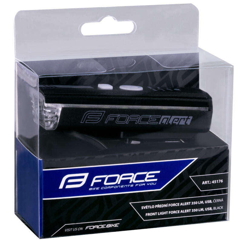 Lampka rowerowa przednia Force Alert 350lm z klaksonem 4/4