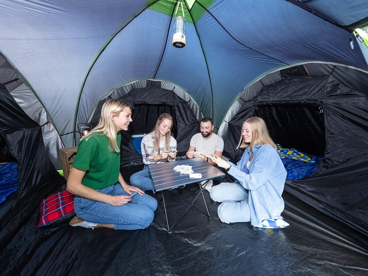 Tente de camping dôme familiale Daytona XXL - 6 personnes - 3 cabines 4/8