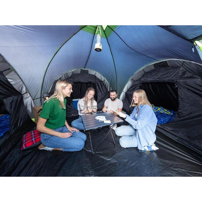 Tente de camping dôme familiale Daytona XXL - 6 personnes - 3 cabines