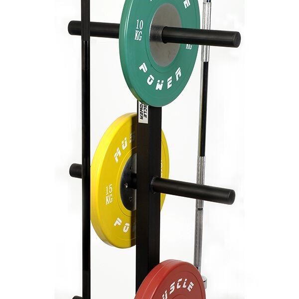 Aufbewahrungsregal für Bumper Plates und Barbells