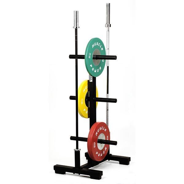 Aufbewahrungsregal für Bumper Plates und Barbells