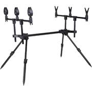 Rod Pod 'Flexleg' set per 3 canne | Incl. 3 teste V + 3 allarmi di morso