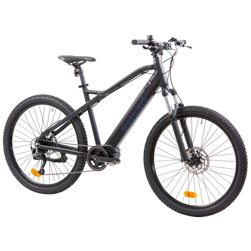 TRETWERK Ebike Mountainbike Commander MTB elektrische fiets 504Wh 27,5 inch zwart Decathlon