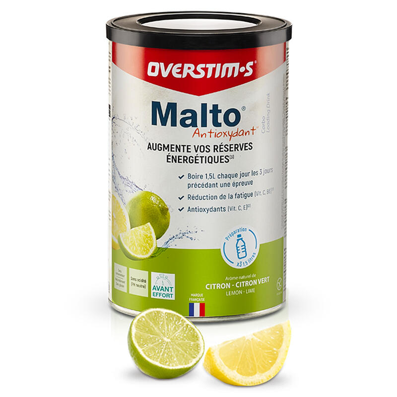 Boisson Recharge énergétique - Malto Antioxydant Citron-Citron vert - 450g