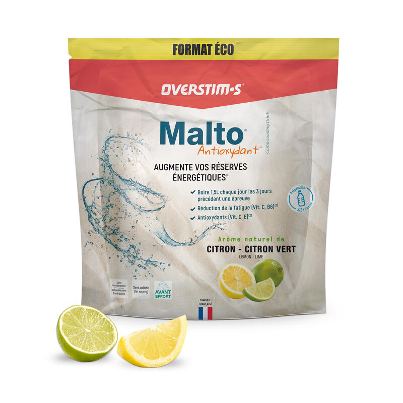 Boisson Recharge énergétique - Malto Antioxydant Citron-Citron vert -1.8 kg