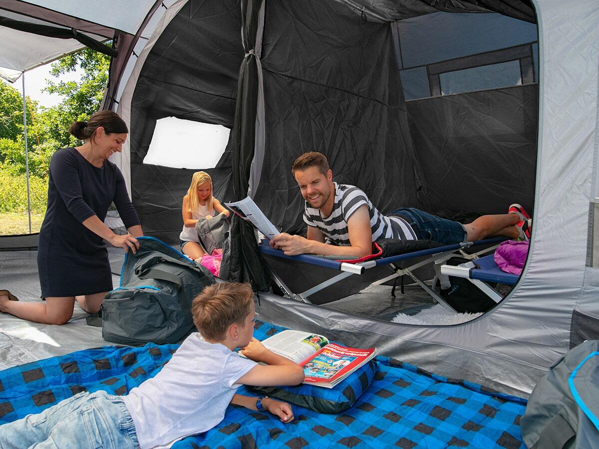Tenda da campeggio familiare - Gotland 6 Protect - 2x cabine scure - zanzariera 3/7