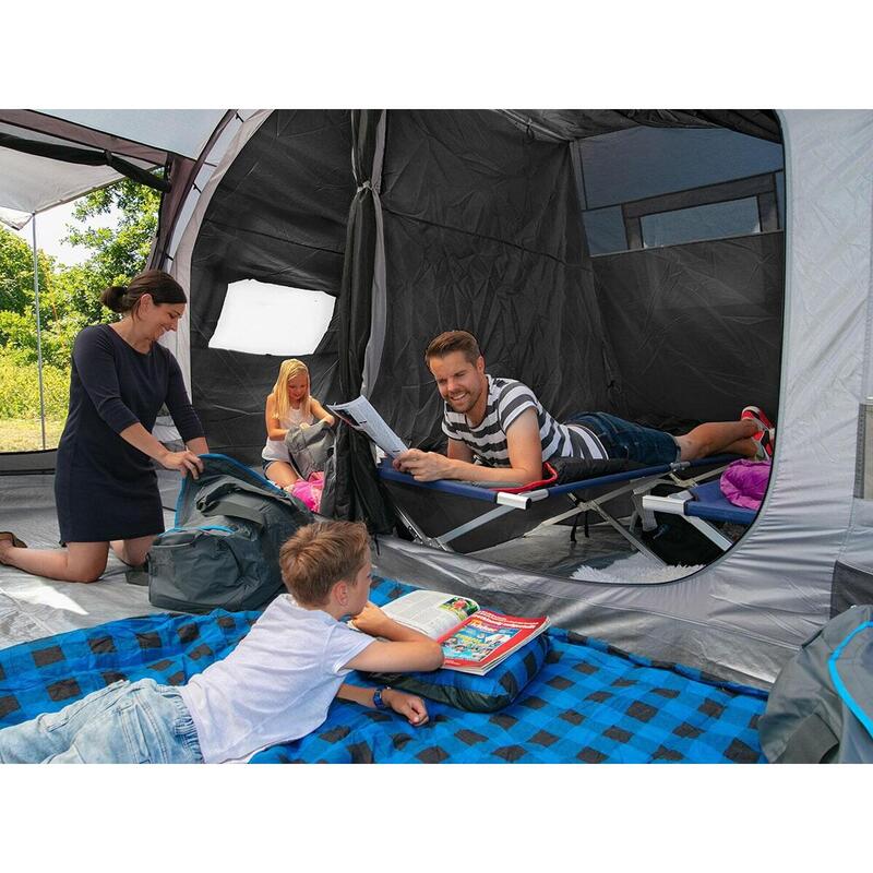Familienzelt Gotland für 6 Personen - mit eingenähtem Zeltboden - 2m Stehhöhe
