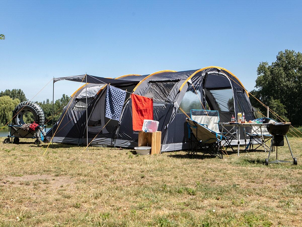 Tenda da campeggio familiare - Gotland 6 Protect - 2x cabine scure - zanzariera 2/7