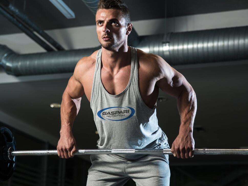 Tank top Gaspari - koszulka bez rękawów szara