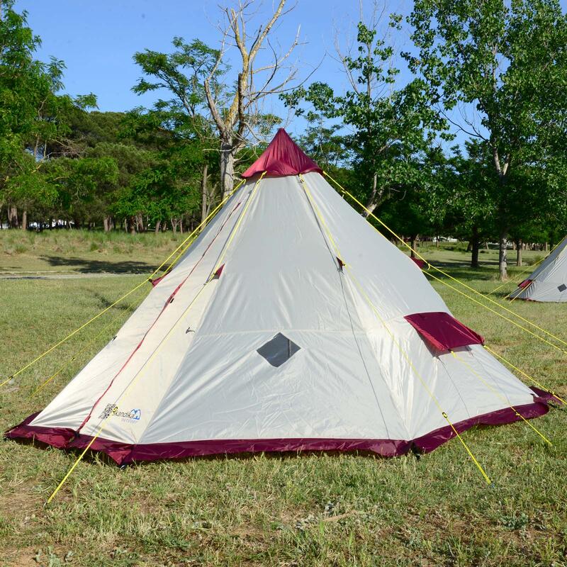 Tenda indiana/da campeggio -Tipii 200 - 6 persone - borsa di trasporto