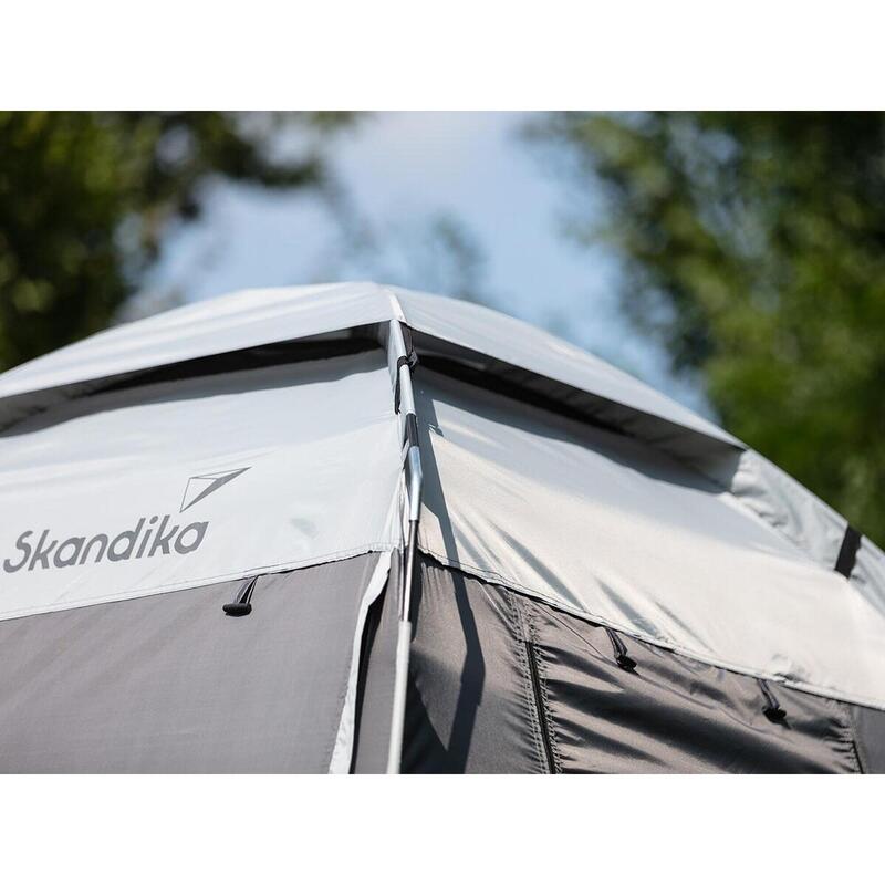 Camping Duschzelt | großes Umkleidezelt mit 230 cm Stehhöhe