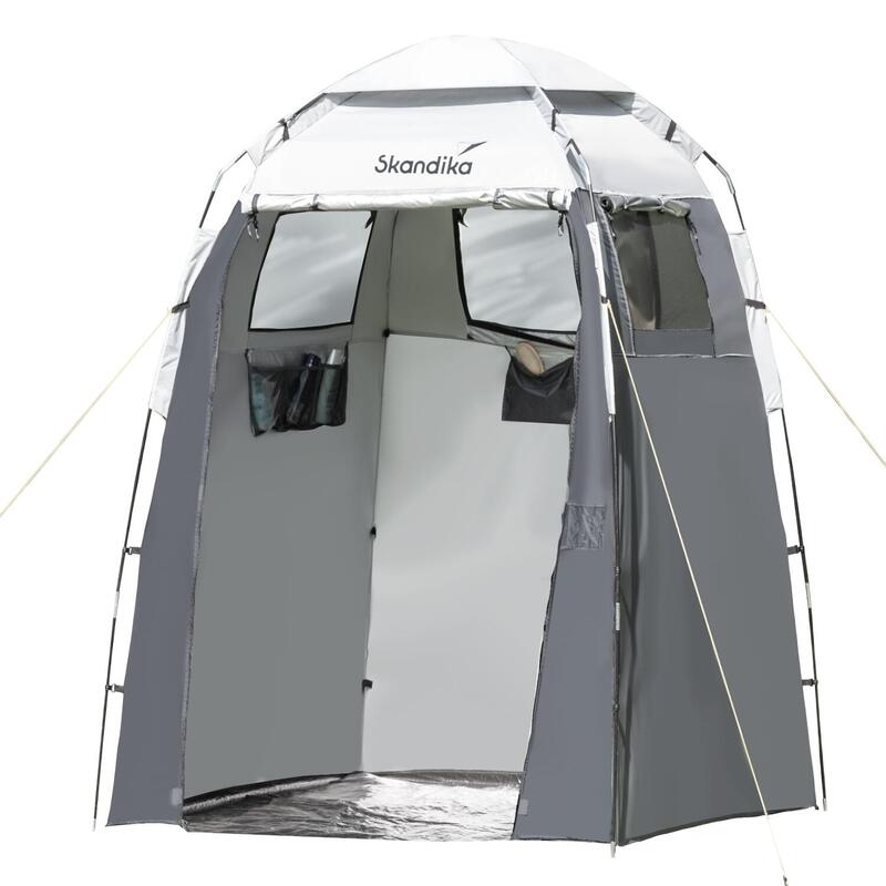 Camping Duschzelt | großes Umkleidezelt mit 230 cm Stehhöhe