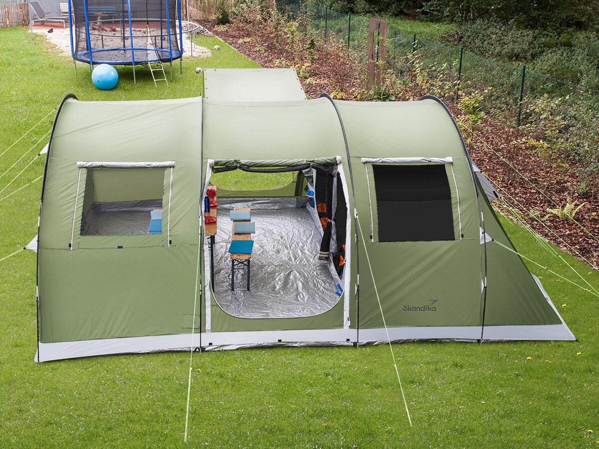 Tenda da campeggio familiare - Gotland 6 Protect - 2x cabine scure - zanzariera 3/7