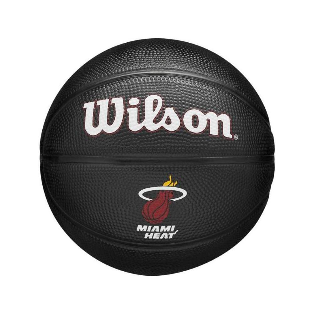 Mini bola de basquetebol wilson team tribute miami heat tamanho 3