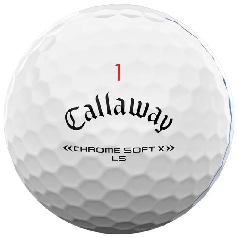 Confezione da 12 palline da golf Callaway Chrome Soft X LS Triple Track Nuovo