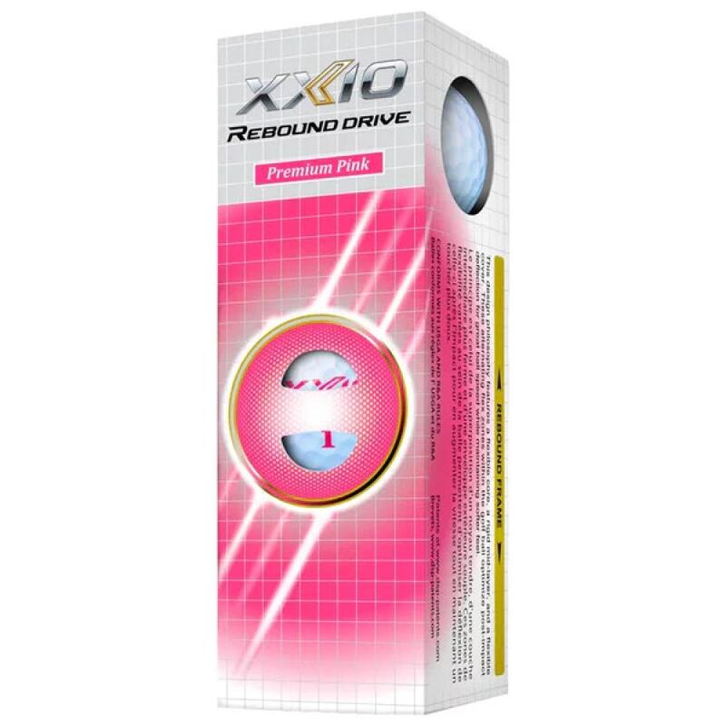 Caja de 12 Pelotas de Golf Xxio Rebound Drive Rosa Premium