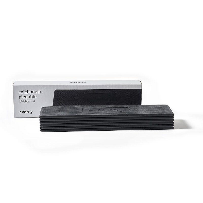 COLCHONETA PLEGABLE FITNESS EVERGY 180 CM NEGRA YOGA MAT 4/5
