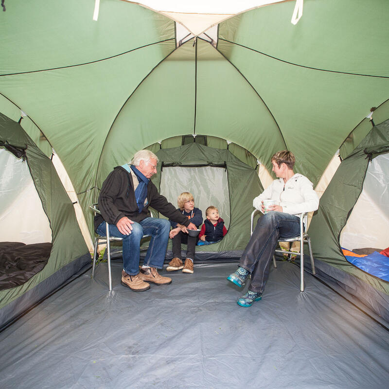 Koepeltent Daytona 6 persoons tent – Muggengaas – Familietent - 3 slaapcabines