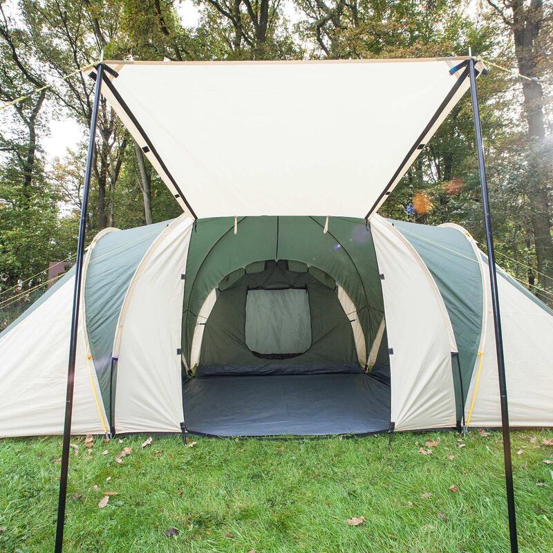 Koepeltent Daytona 6 persoons tent – Muggengaas – Familietent - 3 slaapcabines