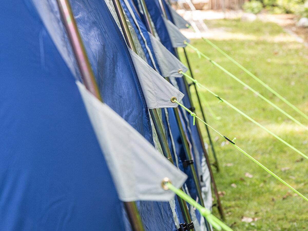 Tente tunnel familiale Montana 8 - camping - 8 Personnes - 3 cabines sombres 4/8