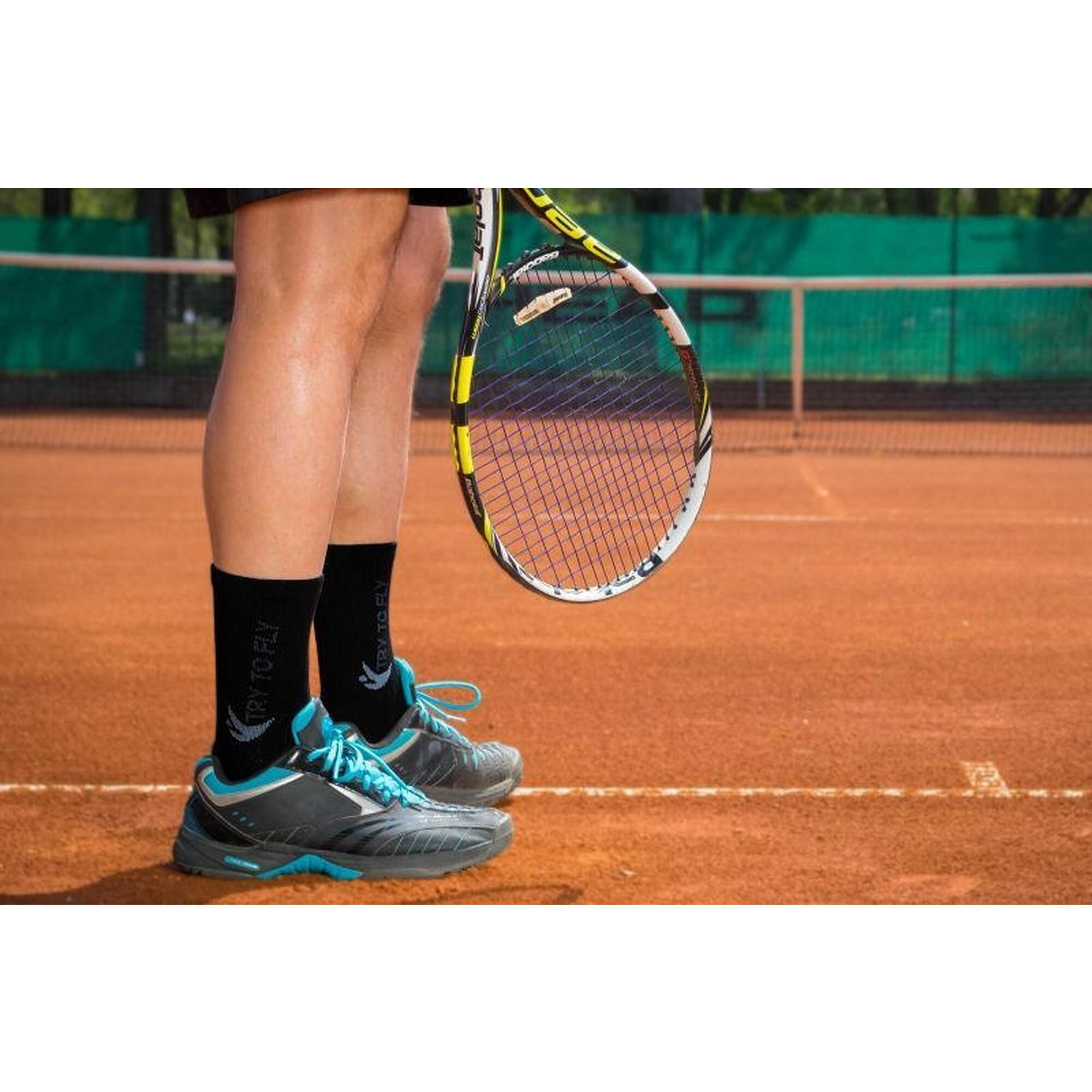 Sosete pentru tenis Cotton Black