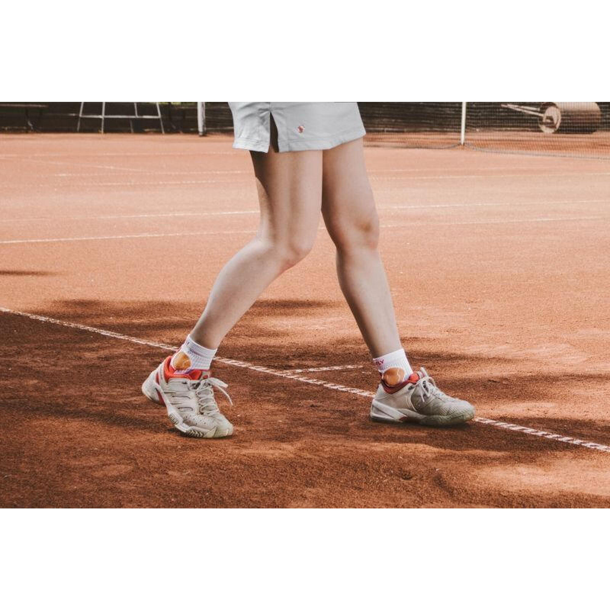 Sosete scurte pentru tenis Fusion White Coral