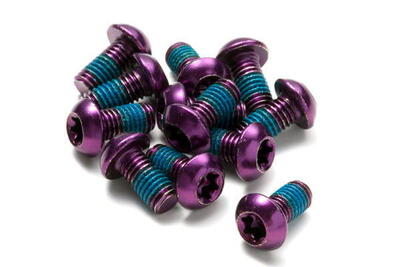 Schrauben Set für Bremsscheiben - purple