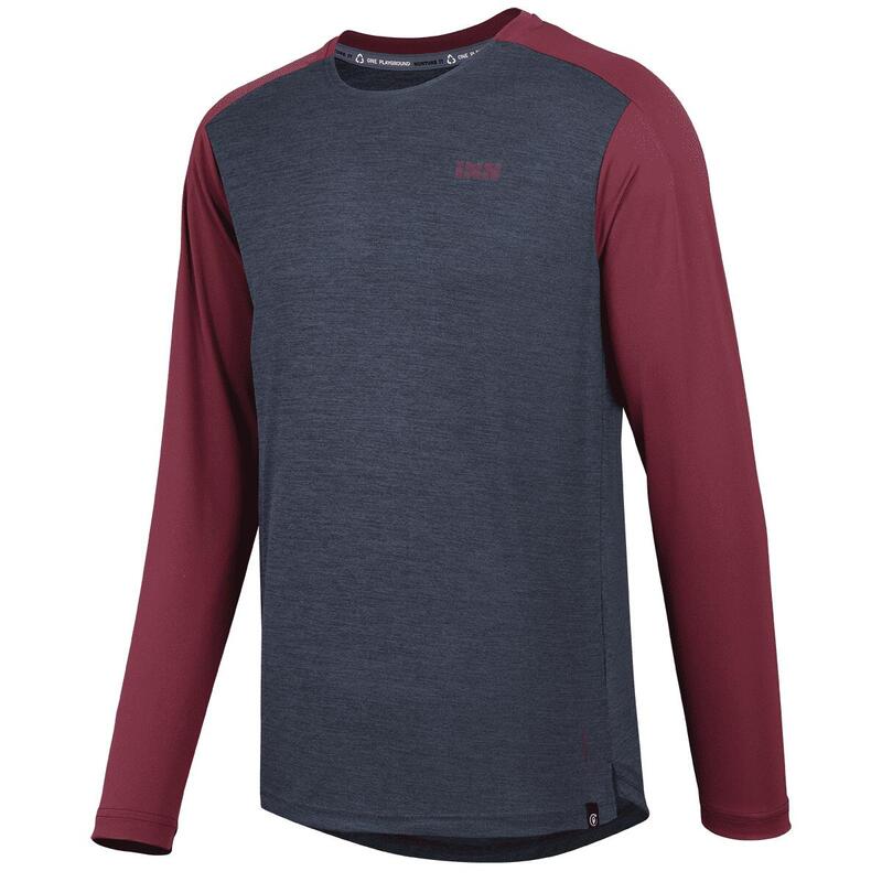 Flow X Long Sleeve Jersey schwarz-solid raisin