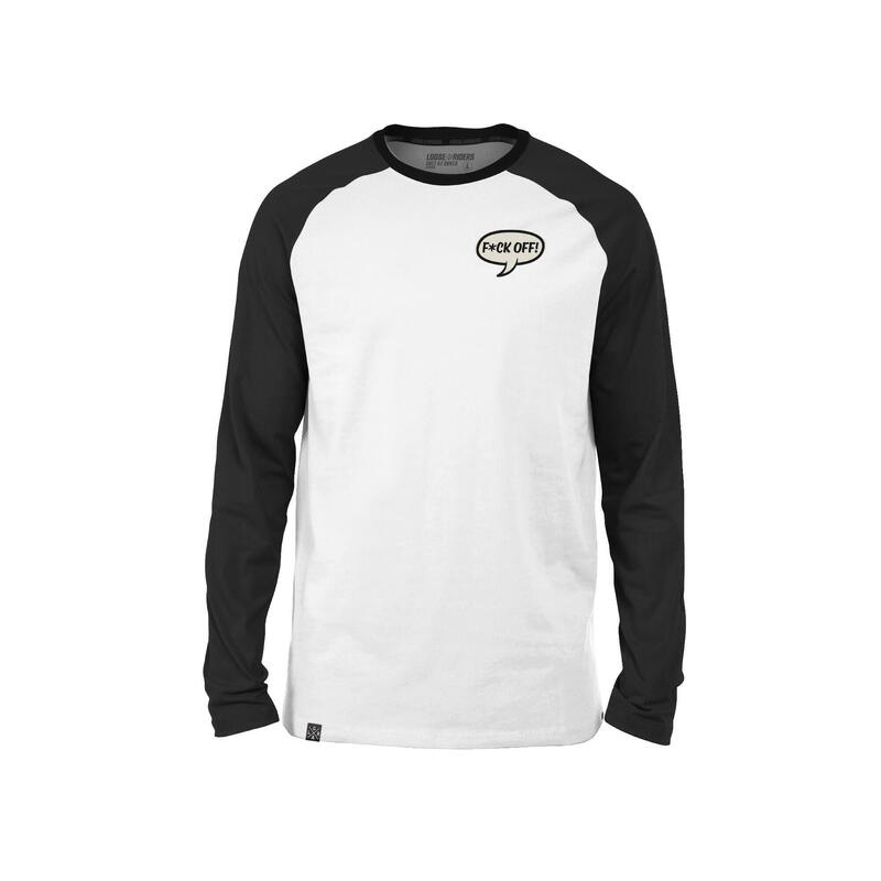 Tech Men Jersey Longsleeve - F*ck Off White