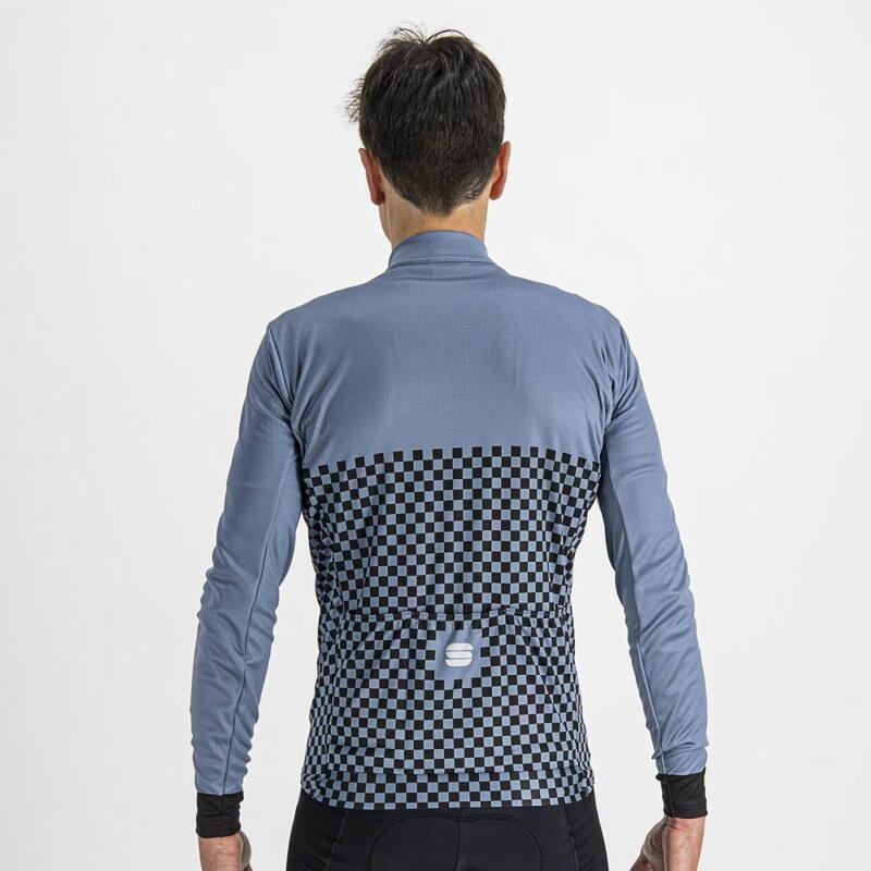 Maillot Ciclismo Sportful térmico- Azul Marino Negro