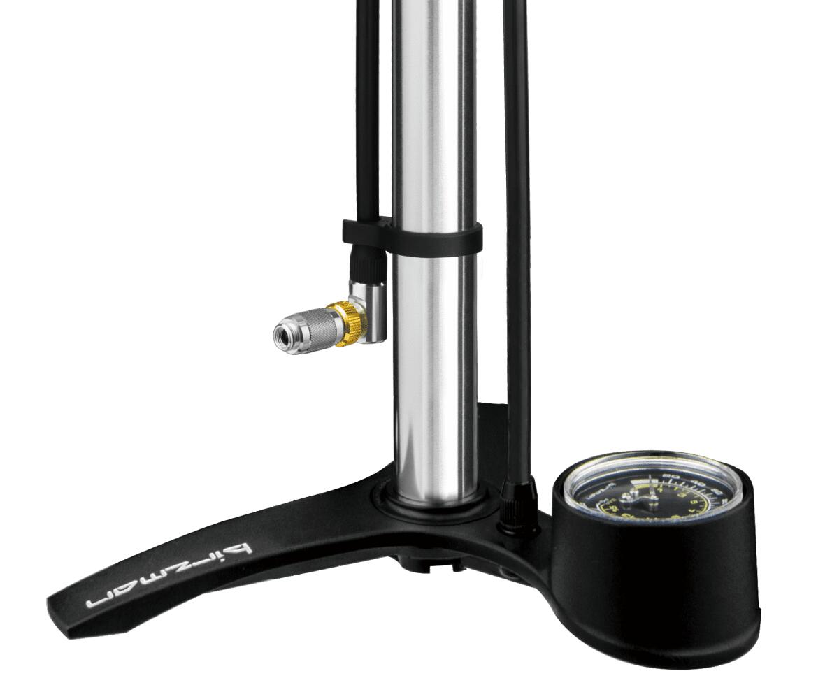 ''The Pump'' Helix vloerpomp zilver 3/4