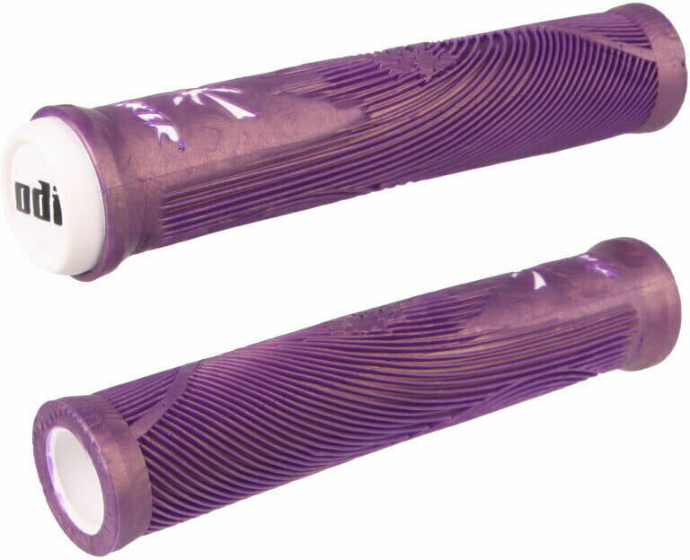 Hucker Signature BMX Grips senza flangia - viola 1/2