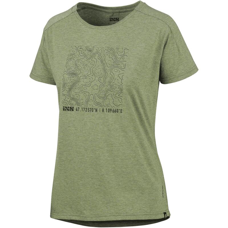 Flow Kids Tech Tee Contour Girls olive