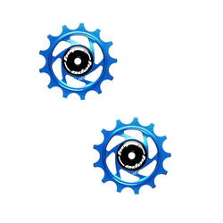 Jockey Wheels Katrollen - 13 Tanden - Blauw