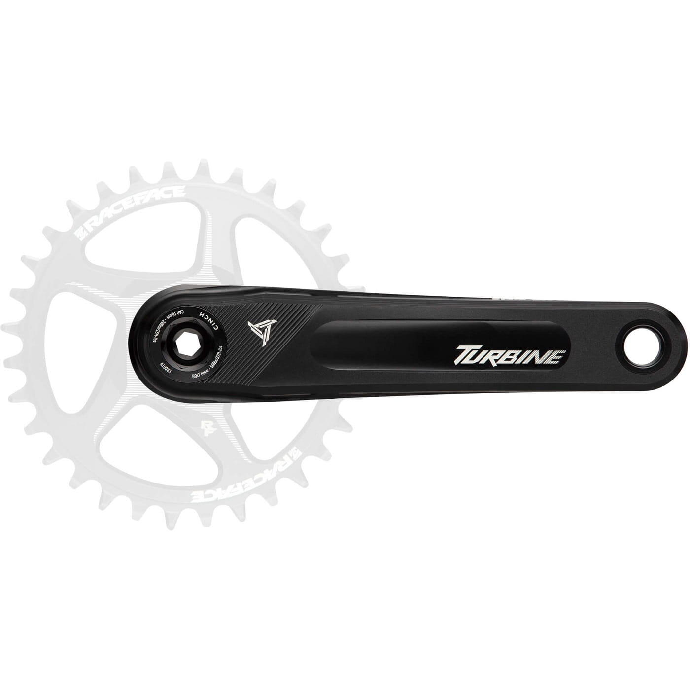 RACE FACE Guarnitura Turbine Cinch 136 - Nero