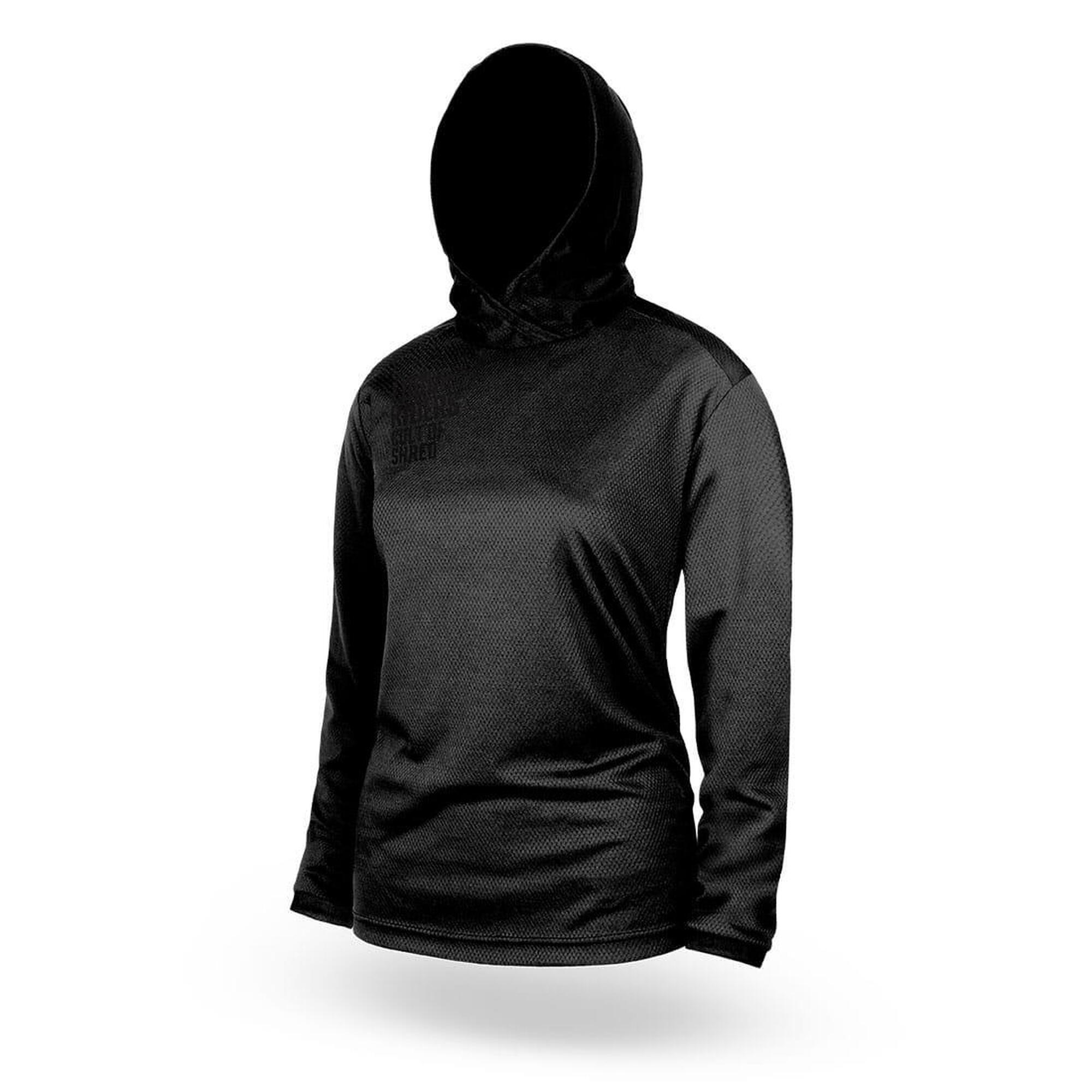 Loose Riders - Womens Hooded Jersey - Noir - Sweat-shirt - Noir - 36 Xs - Decathlon