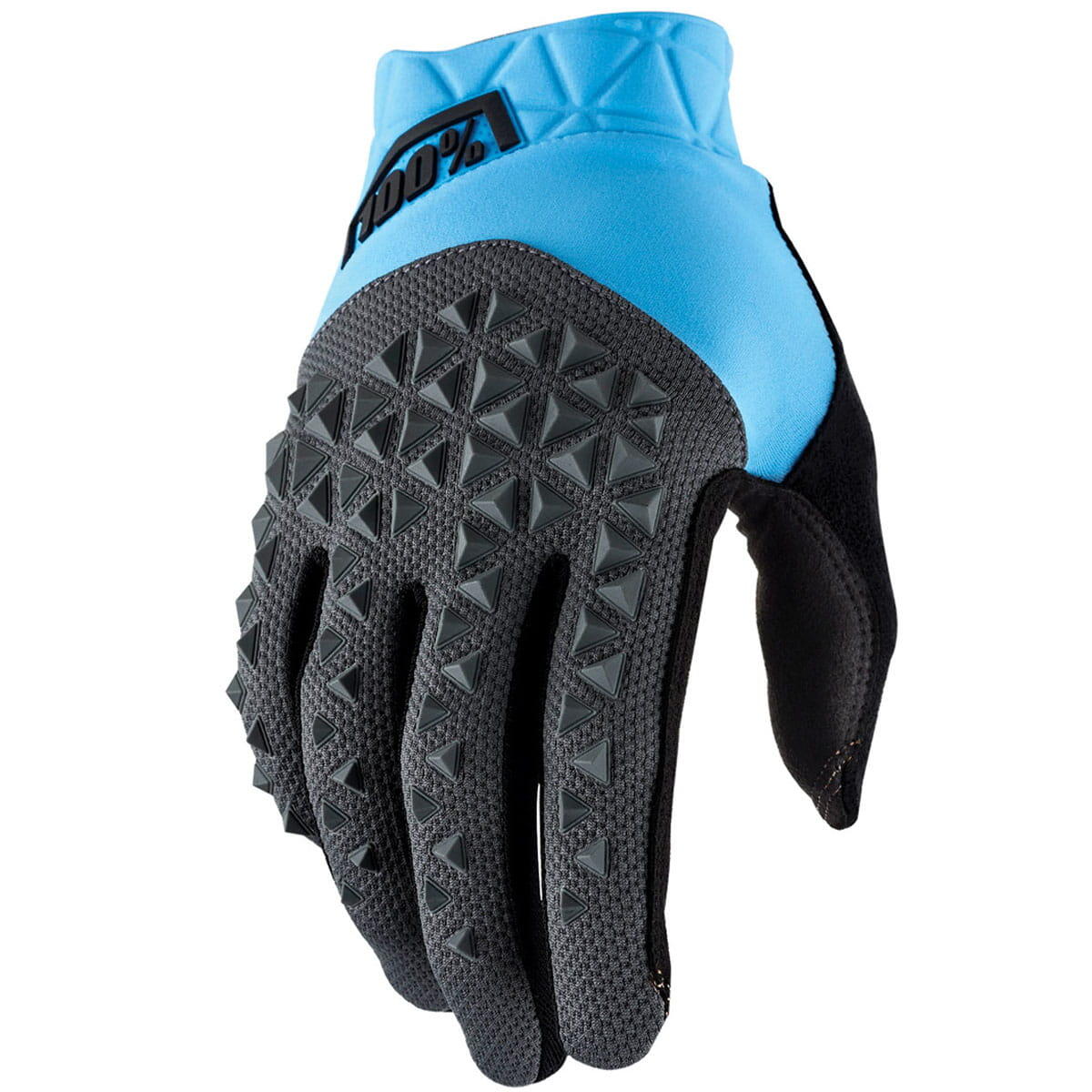 100% Geomatic Handschuh - Cyan/Grau