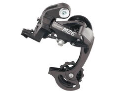 MTB dérailleur court cage 1/2x7/8 speed - black