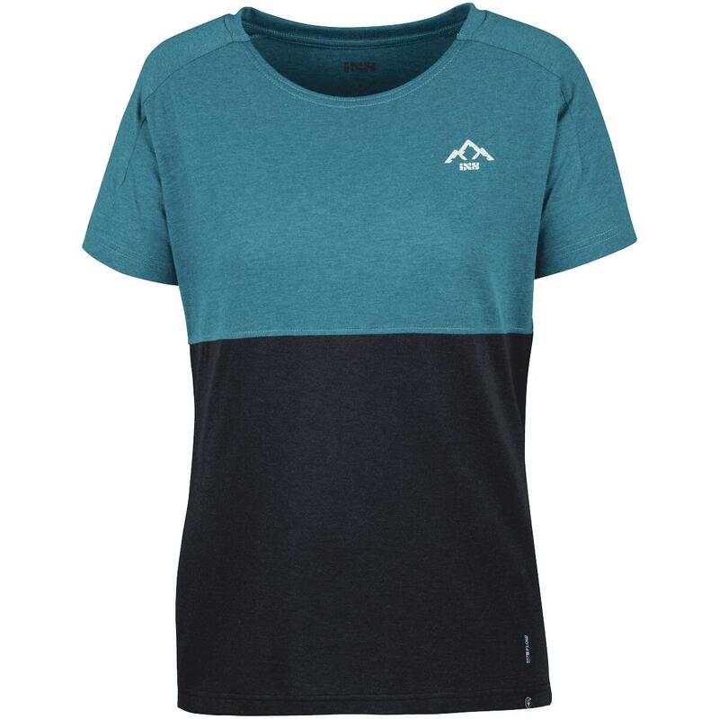 Flow Kids Tech Tee Mountain everglade-zwart