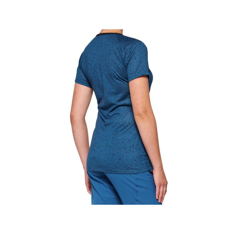 Airmatic Jersey met korte mouwen voor dames - Leisteenblauw