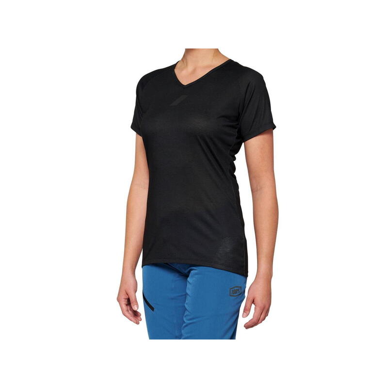 Maillot Airmatic de manga corta para mujer - negro