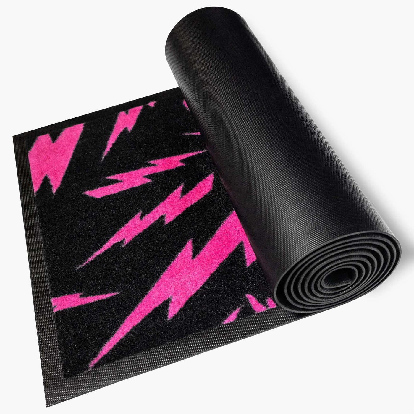 Tapis de vélo / Absorbing Bike Mat (200 x 40 cm) - black/pink 3/3
