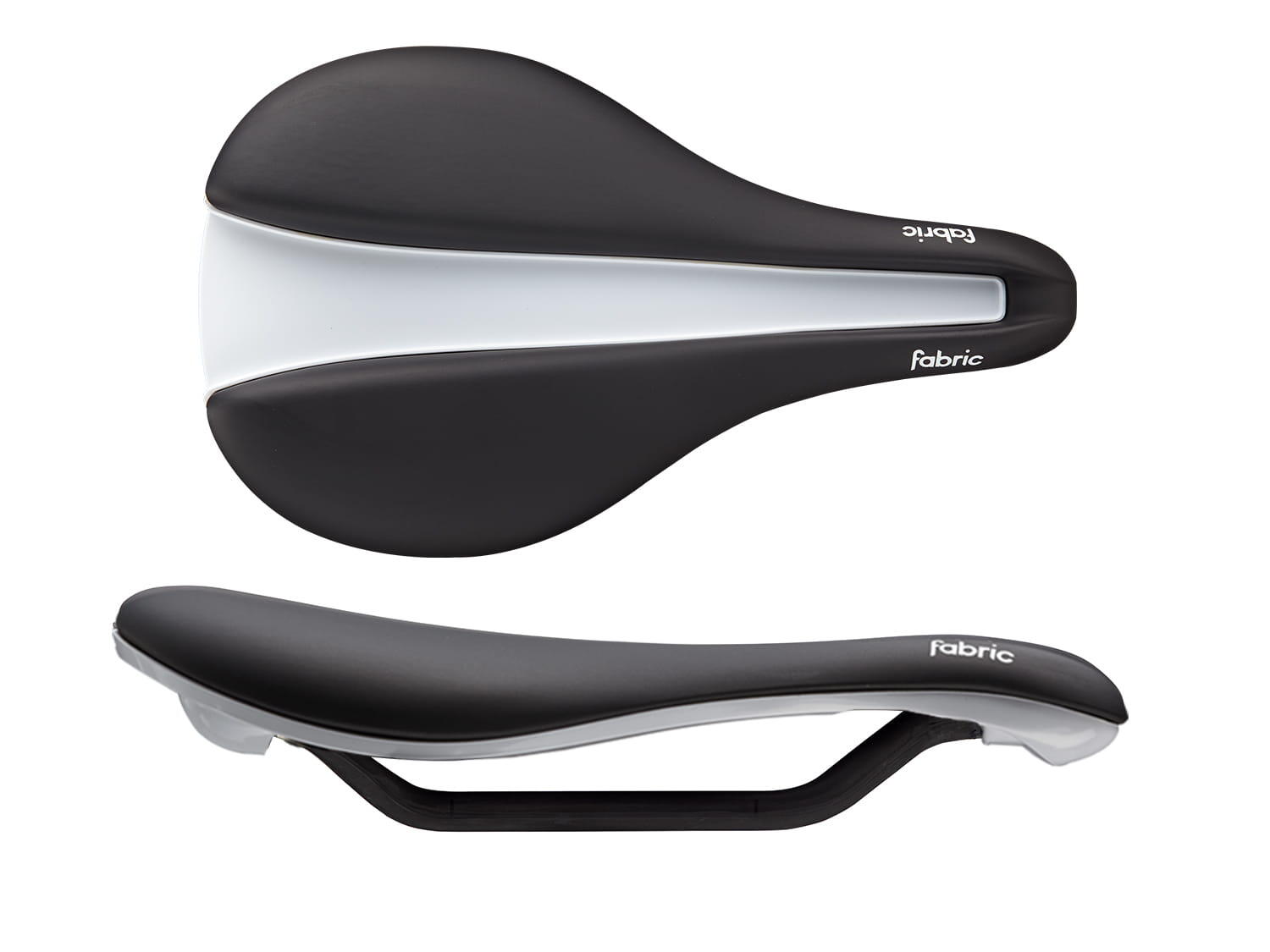 FABRIC Line-S Flat Pro Sattel - Schwarz / Weiss