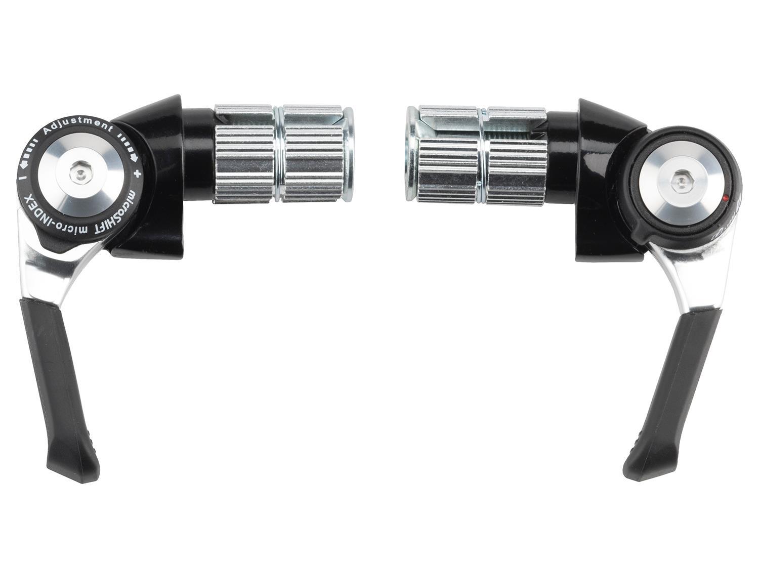 R8 Road Bar End Flat Bar Schakelhendelset 2/3x8 speed - zwart 2/2